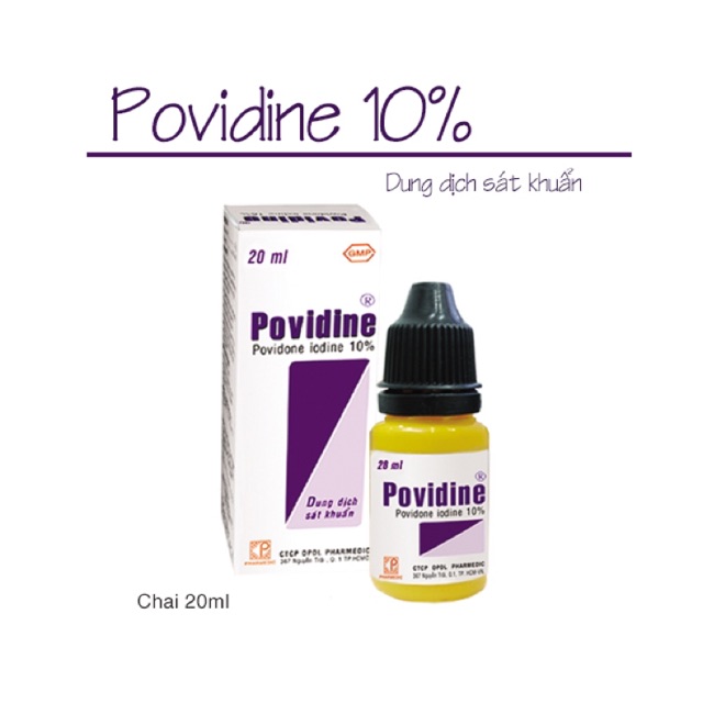 (HCM)Thuốc tím sát trùng Povidine 20ml - Thuốc Povidine 20ml