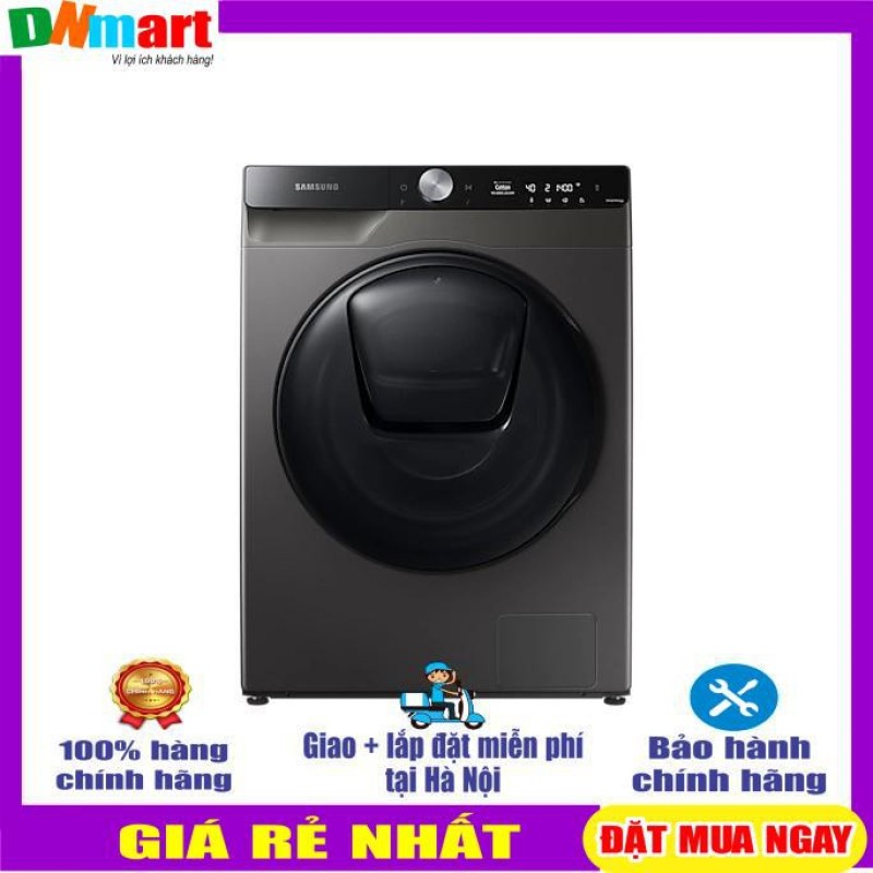 Máy giặt sấy Samsung Adwash WD95T754DBX/SV cửa trước inverter 9.5kg giặt, 6kg sấy, Mới 2021 (GIAO TOÀN QUỐC, MIỄN PHÍ GIAO + LẮP ĐẶT tại Hà Nội-đi tỉnh liên hệ shop) chính hãng