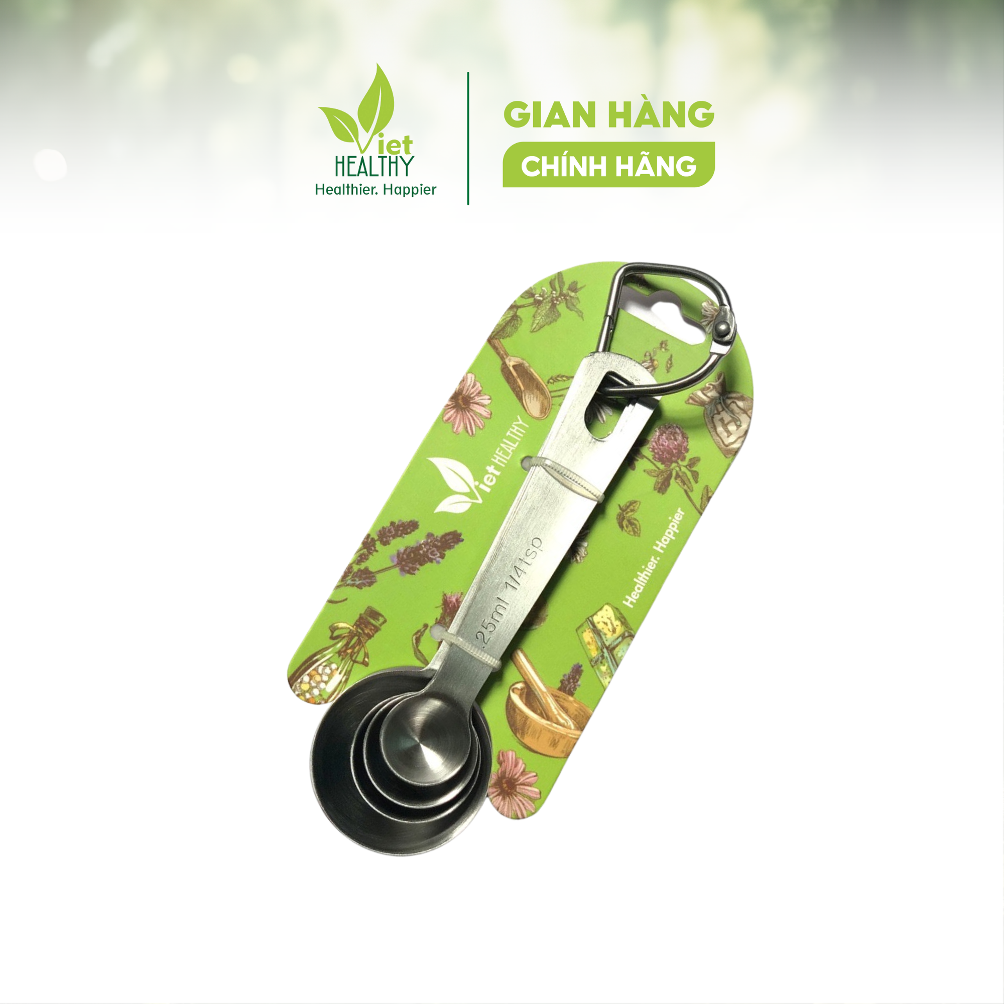 Bộ 4 thìa đong inox cao cấp