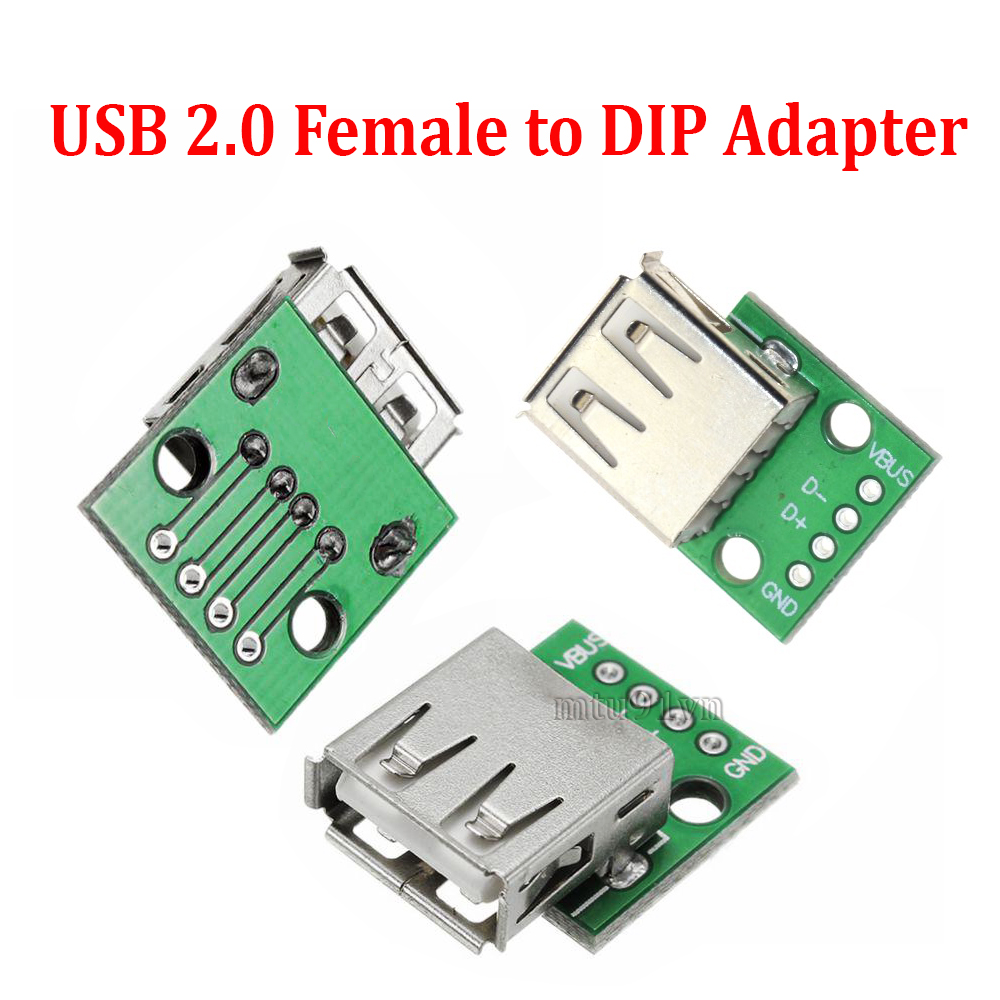 Mạch chuyển USB 2.0 to 4pin DIP - USB 2.0 to 4 pin DIP Female (Đầu USB Cái)