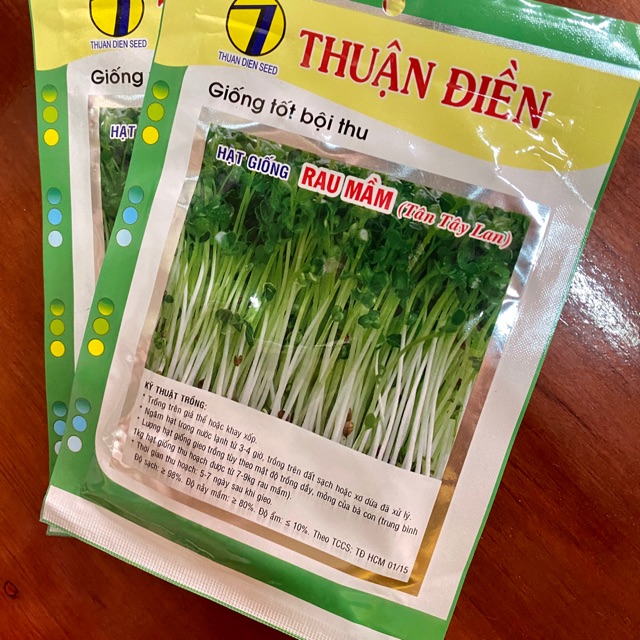 Hạt giống rau mầm trắng ( Tân Tây Lan )