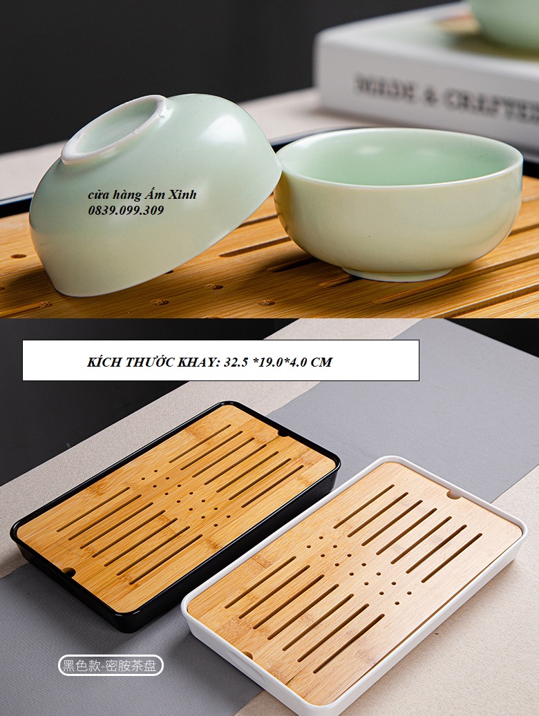 (Combo) Bộ ấm chén + Khay