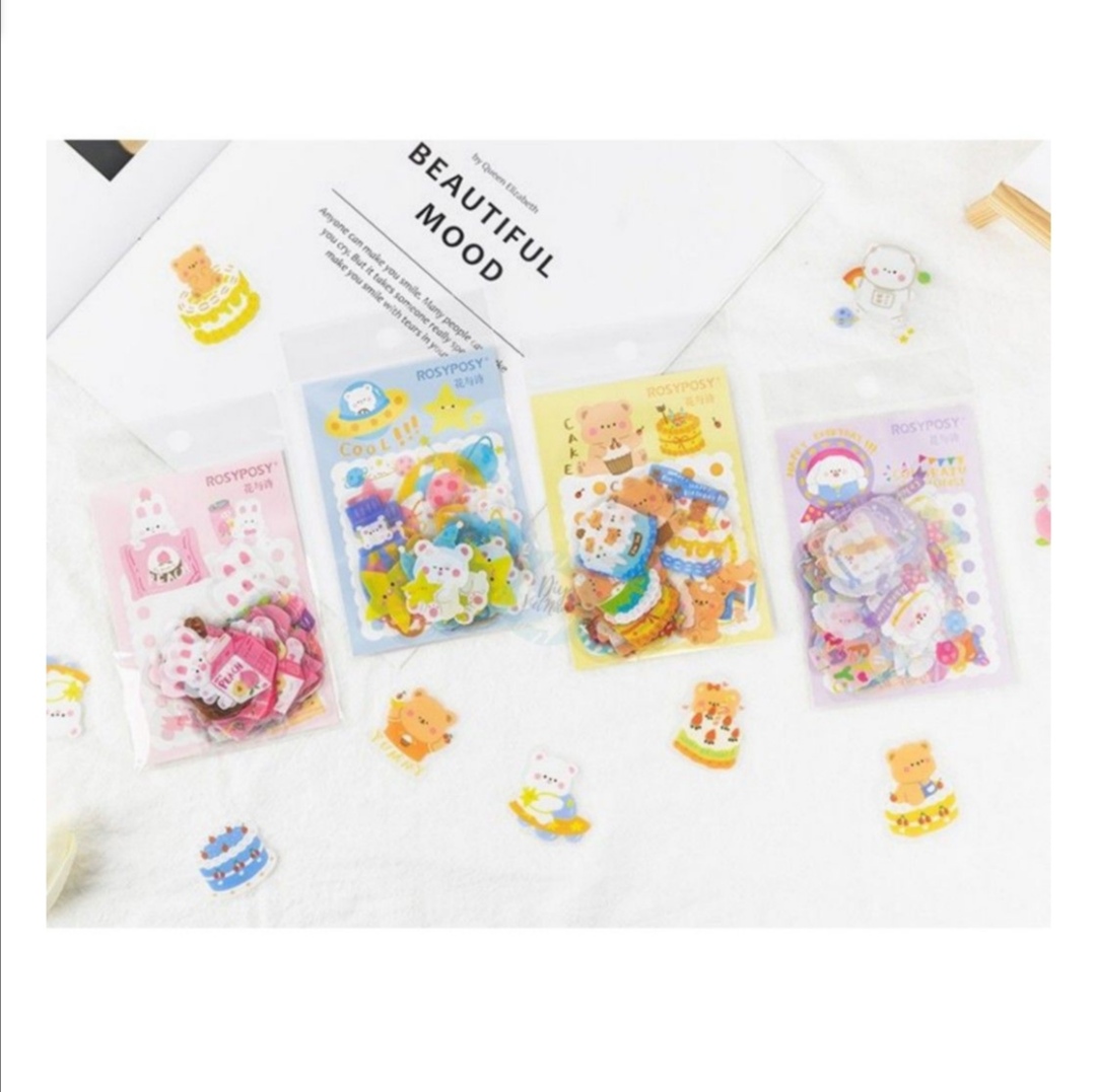 [HCM]GÓI STICKER ROSY POSY