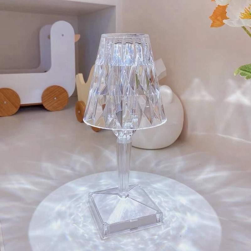 Đèn Ngủ Pha Lê Cổ Điển Để Bàn SHOME Đèn Pha Lê Đổi Màu Trang Trí