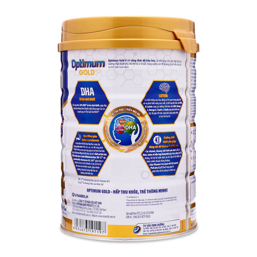 Sữa bột Optimum Gold 4 850g