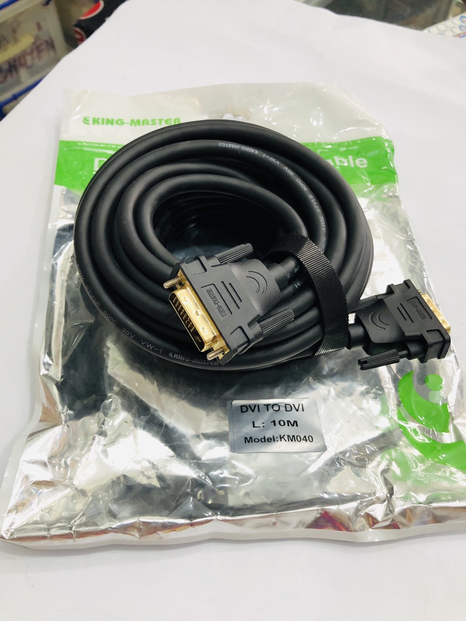 Cáp DVI 2 đầu DVI 24+1 Kingmaster dài 10m (KM040)