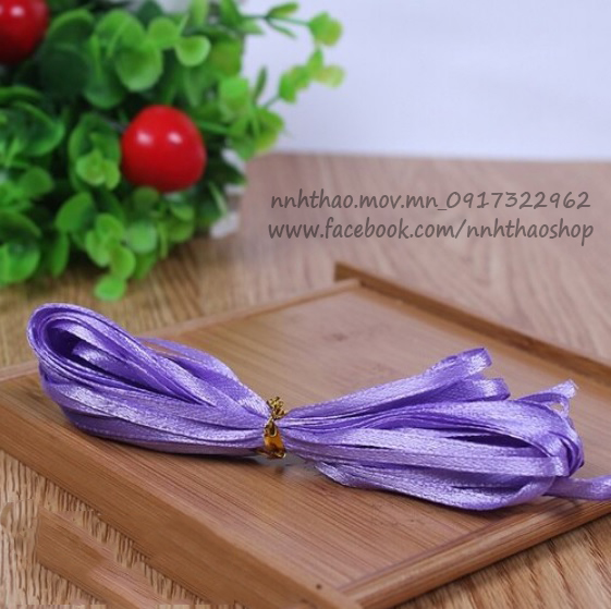 10 mét ruy băng lụa 3mm