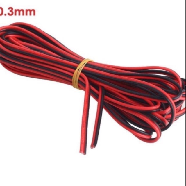 10m dây điện đôi 22awg 0.3 ly