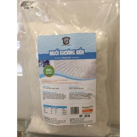 Muối khoáng biển sạch/ Muối biển Homefood dạng nghiền, dạng hạt