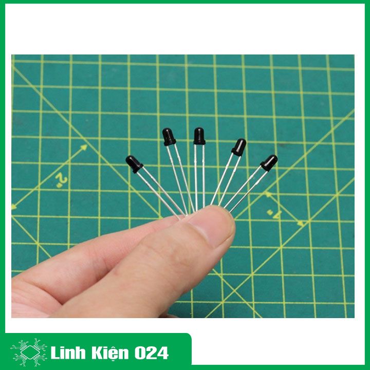 Gói 20 Bóng led thu hồng ngoại 3mm (đen)