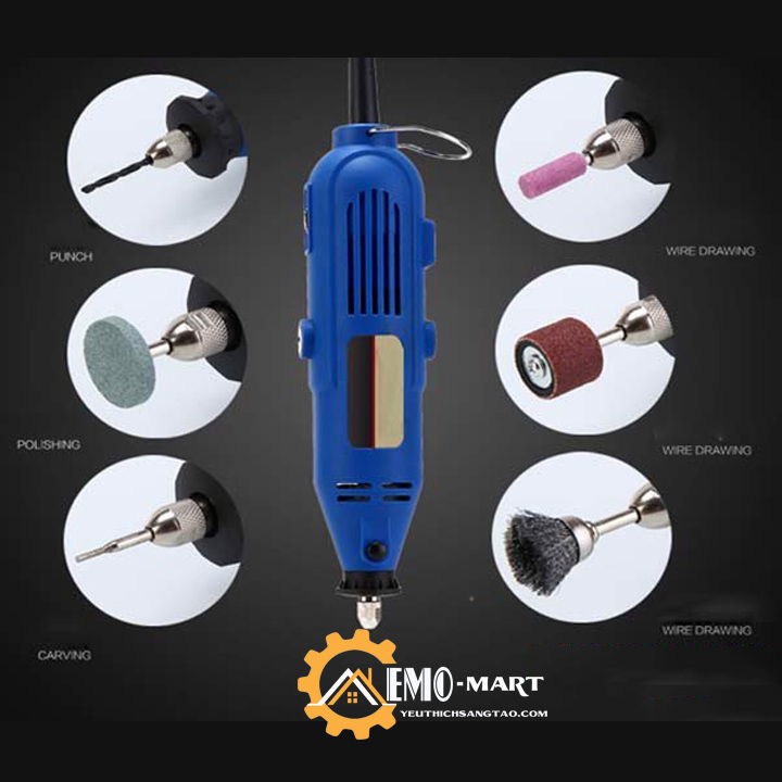 [FreeshipMAX] Bộ máy khoan mài mini đa năng v2