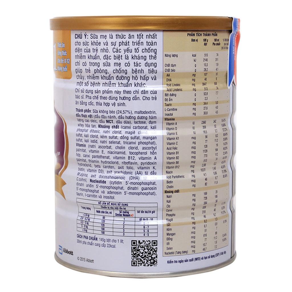 SỮA BỘT SIMILAC NEOSURE 1 850G - Huệ Lan Mart