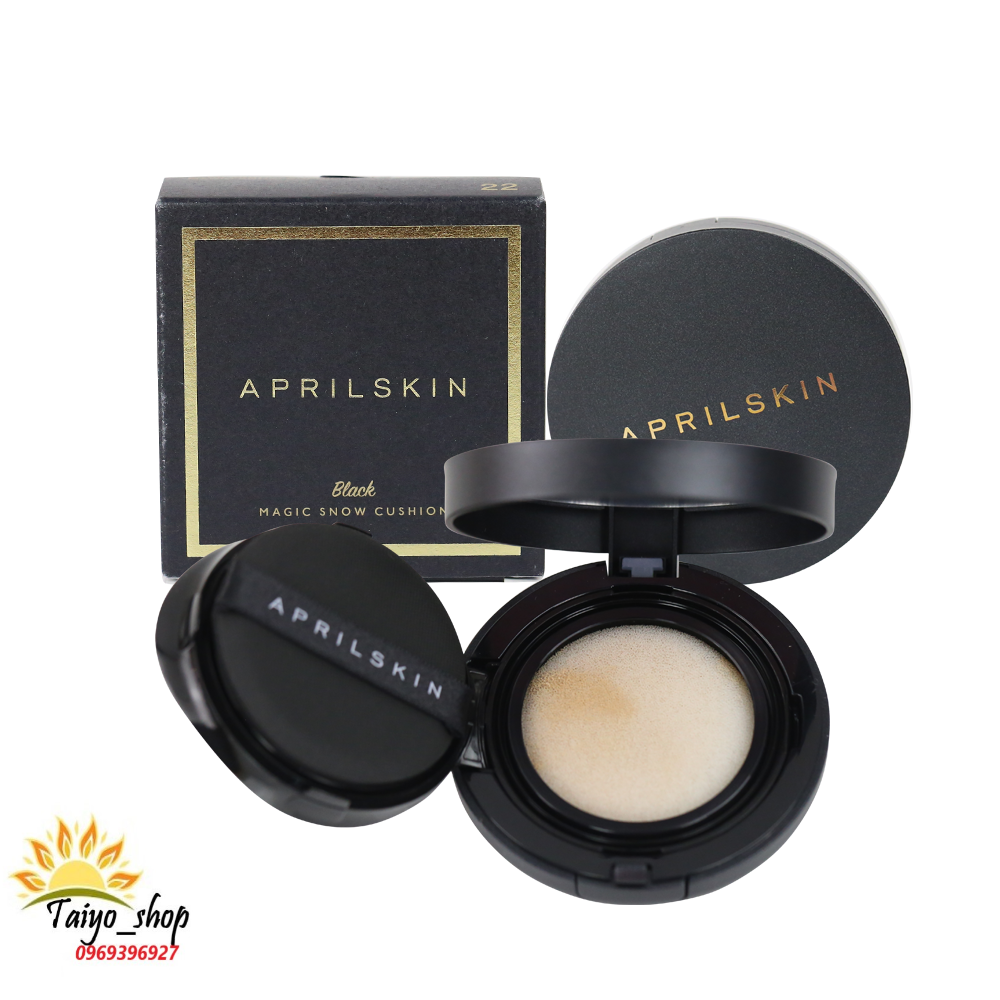 Phấn nước AprilSkin Black Magic Skin Snow Cushion mẫu mới