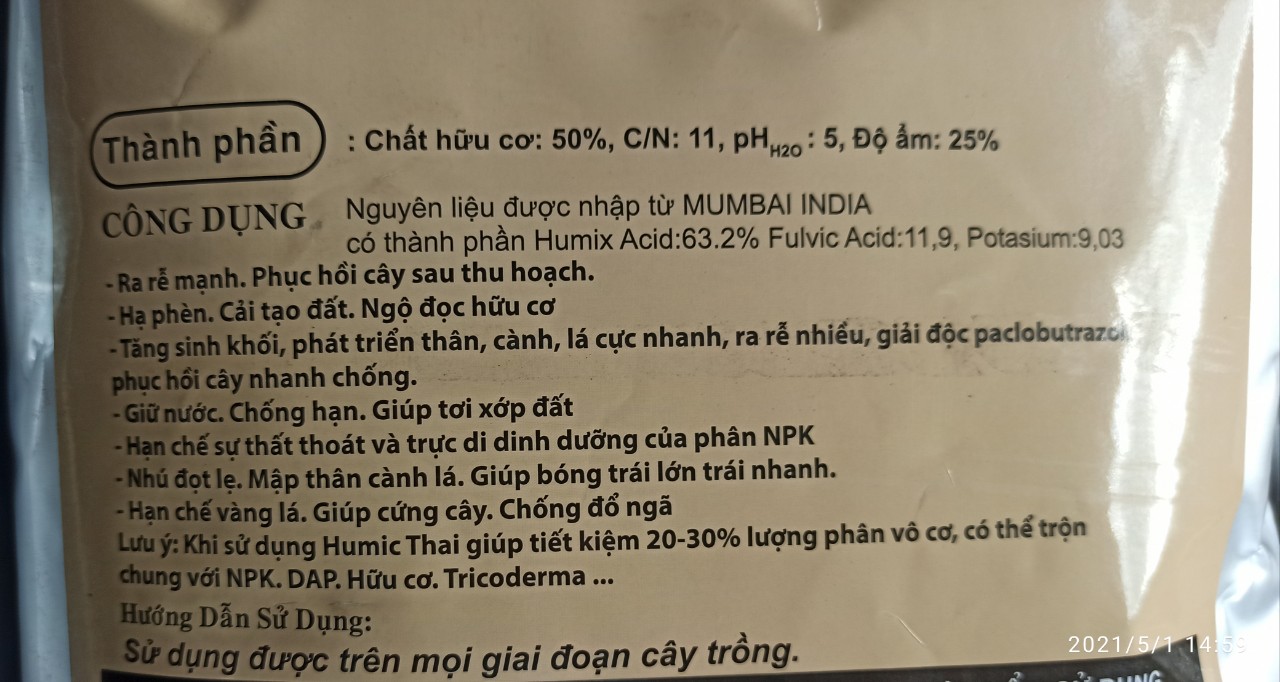 Phân bón Roots2 Thái Lan - Túi 5Kg