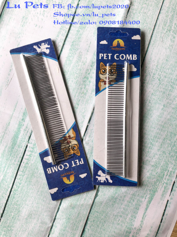 Lược inox chải lông cho chó mèo bằng inox