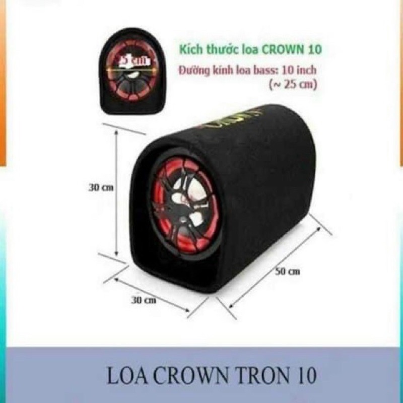 Loa bluetooth CROWN 10 tròn / Crown 10 vuông