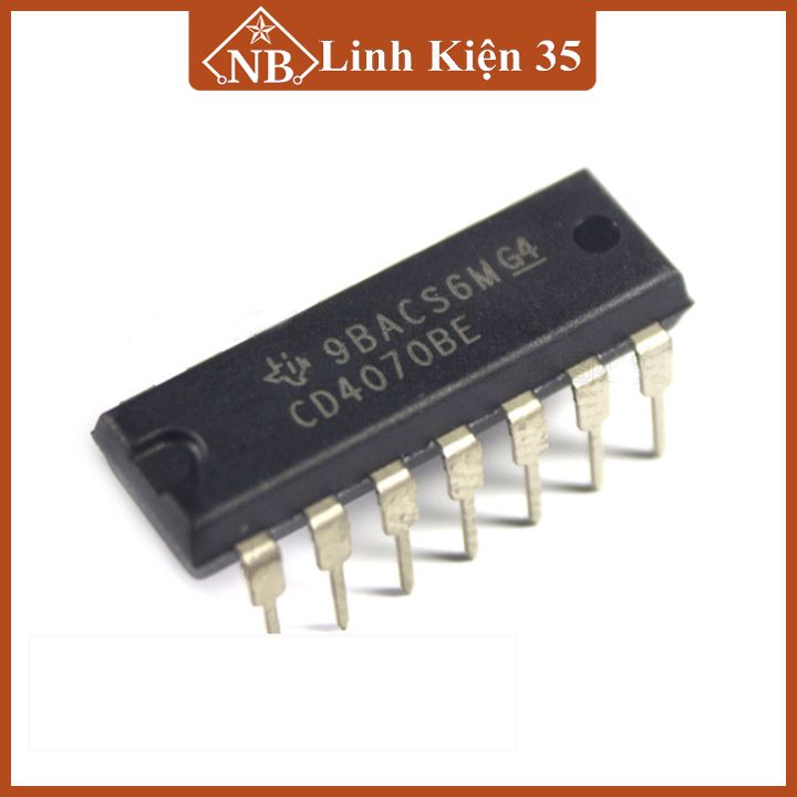 IC CD4070BE chân cắm DIP14