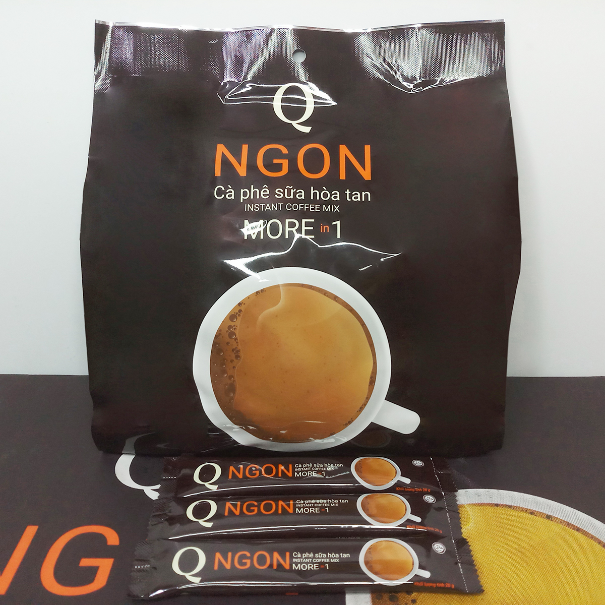 Cà phê sữa Ngon Trần Quang bịch 1.2Kg (60 gói nhỏ 20g) Coffee Cafe