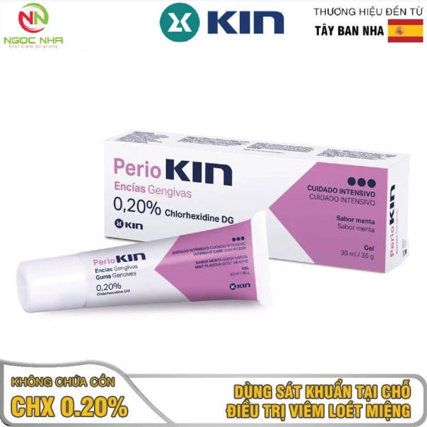 [HCM]Gel bôi sát khuẩn vùng nướu viêm nha chu Perio Kin 30ml