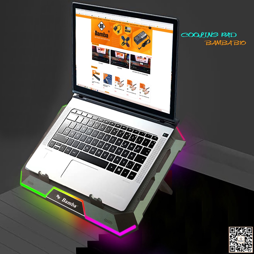Đế tản nhiệt laptop Led RGB BAMBA B10