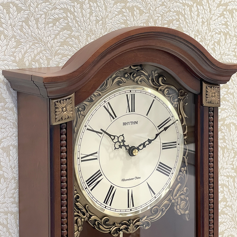 Đồng hồ treo tường Rhythm CMJ524NR06 SIP Wall Clocks (Nâu)