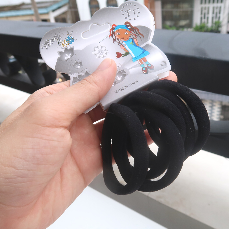 Set 6 cột tóc thun mềm mại co giãn tốt không gãy tóc