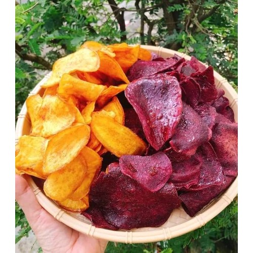 500gram Khoai lang sấy mật ong vàng + tím