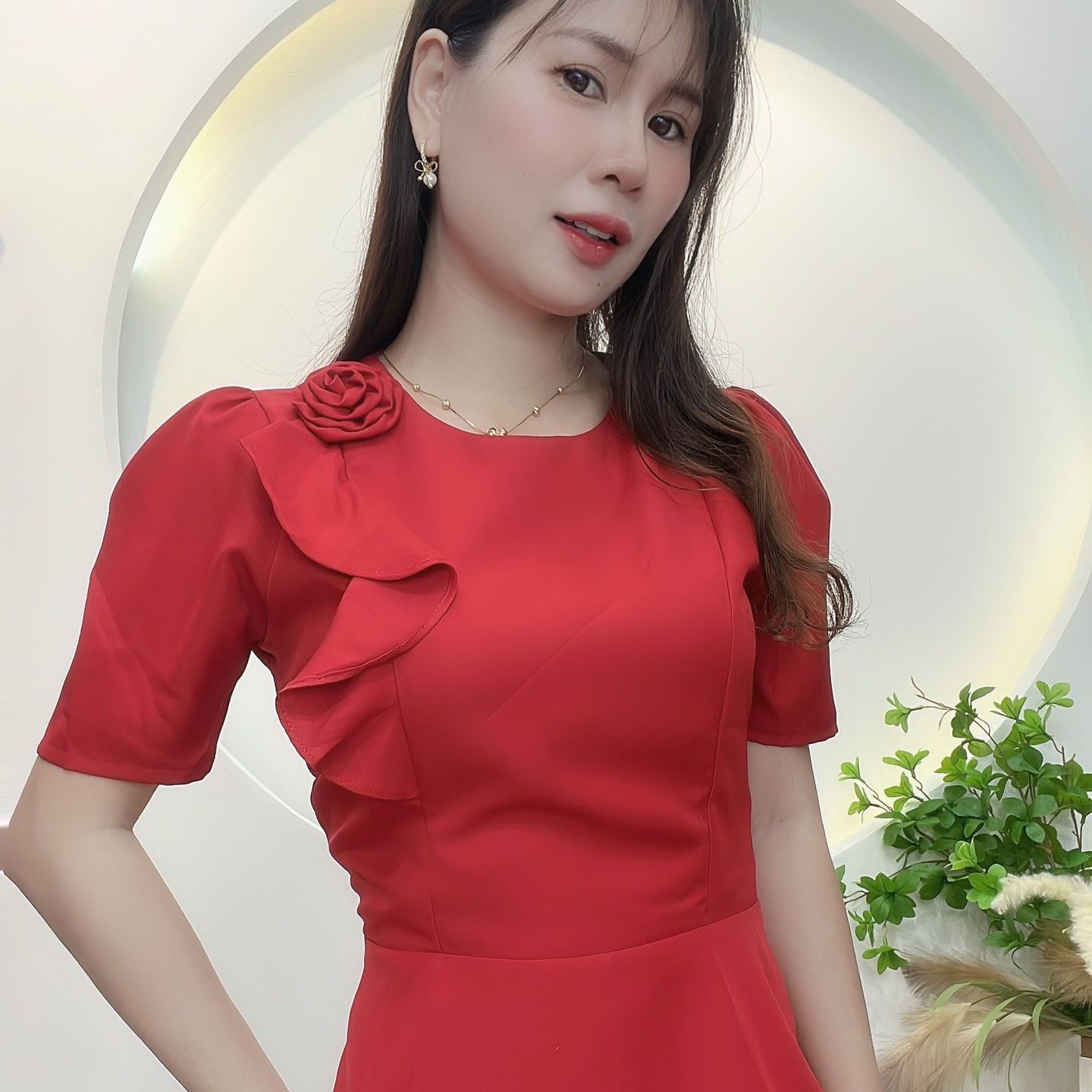 ÁO PEPLUM CÔNG SỞ KẾT HOA SANG TRỌNG
