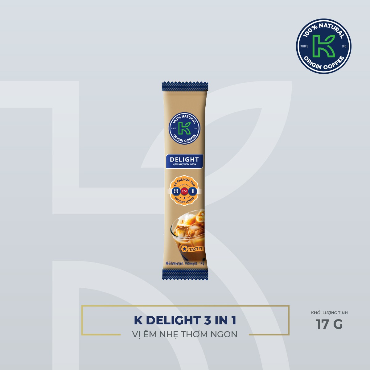 CÀ PHÊ HÒA TAN DELIGHT 3IN1 85G