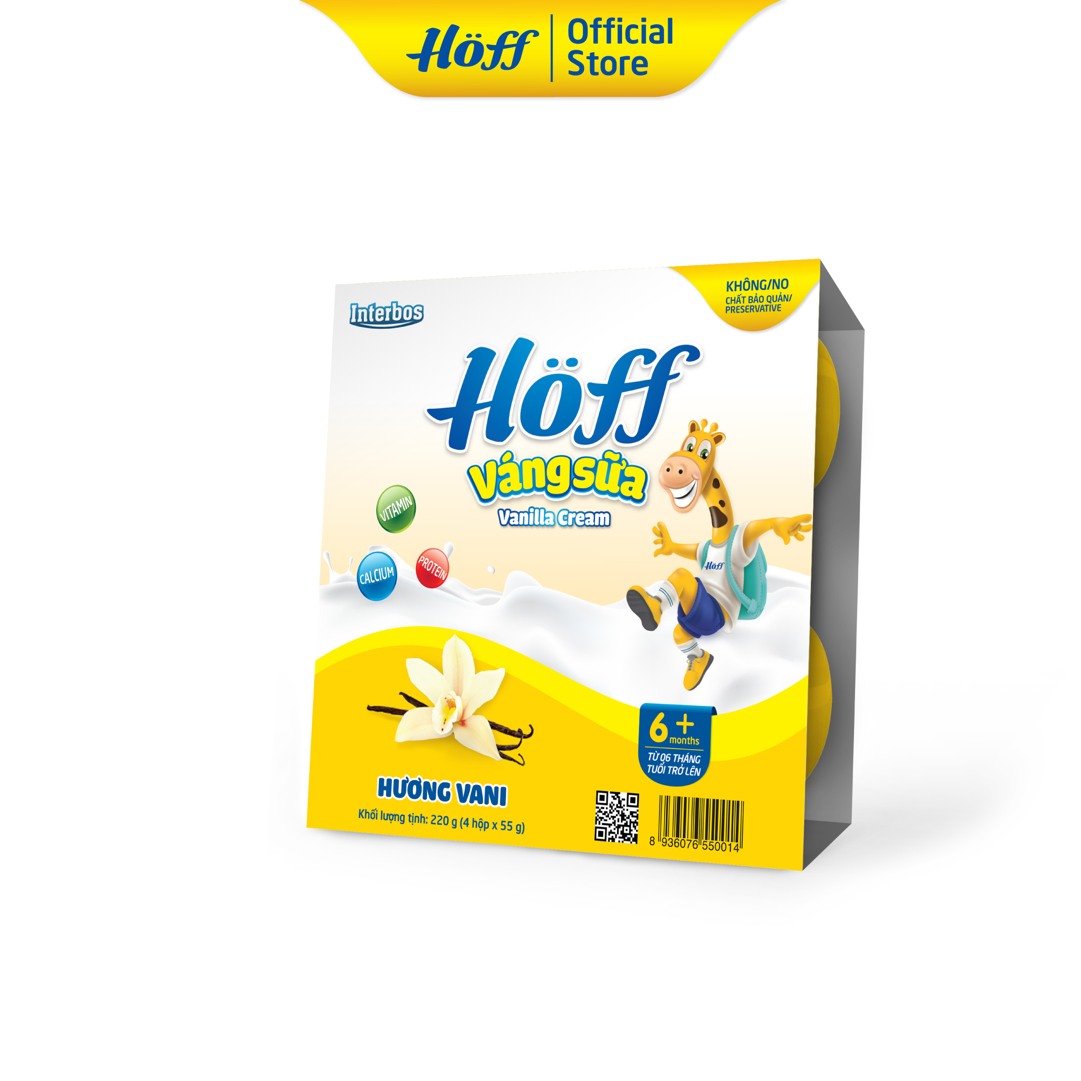 Váng sữa vị Vani Hoff (4 vỉ - 16 hộp)