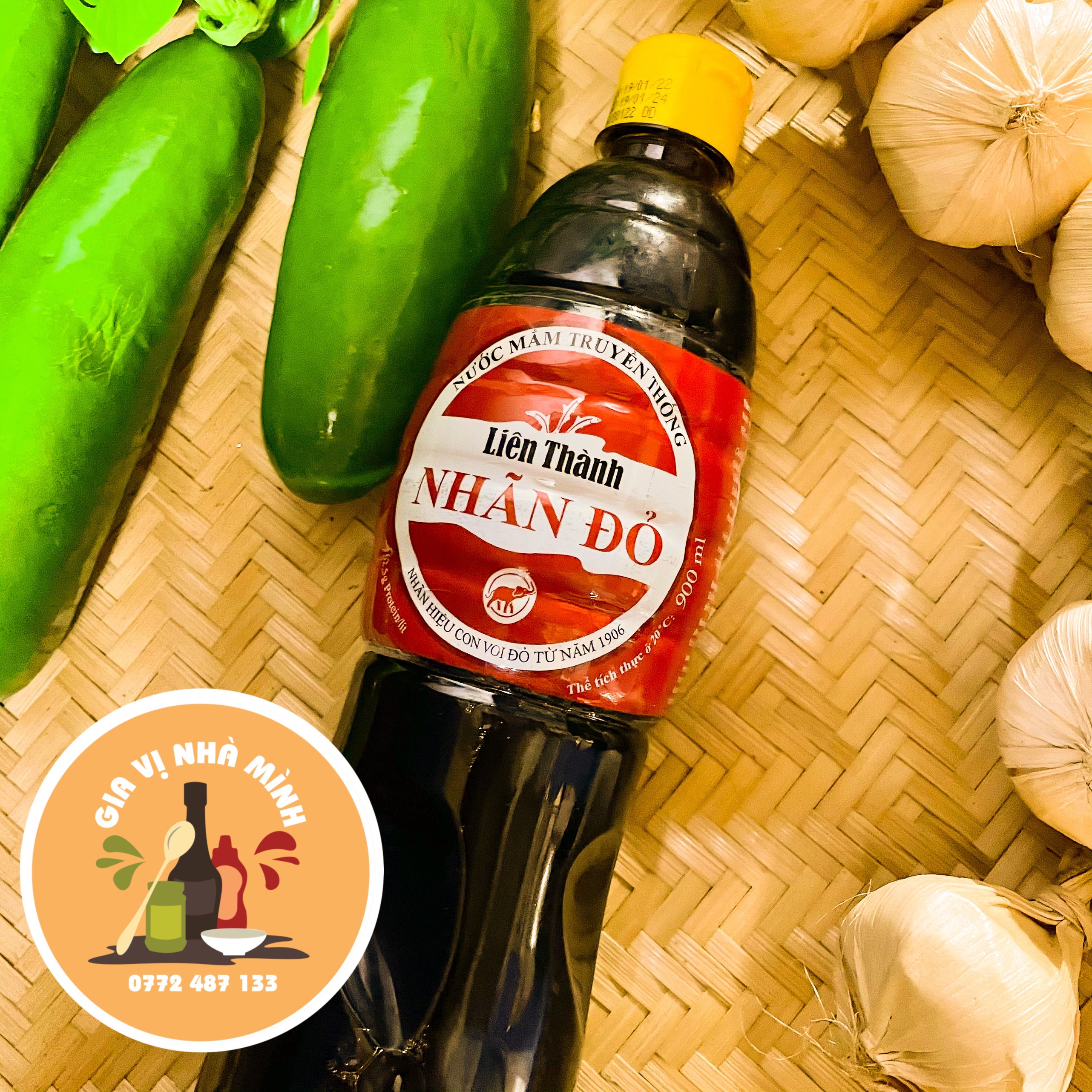 Nước mắm liên thành nhãn đỏ - chai 900ml