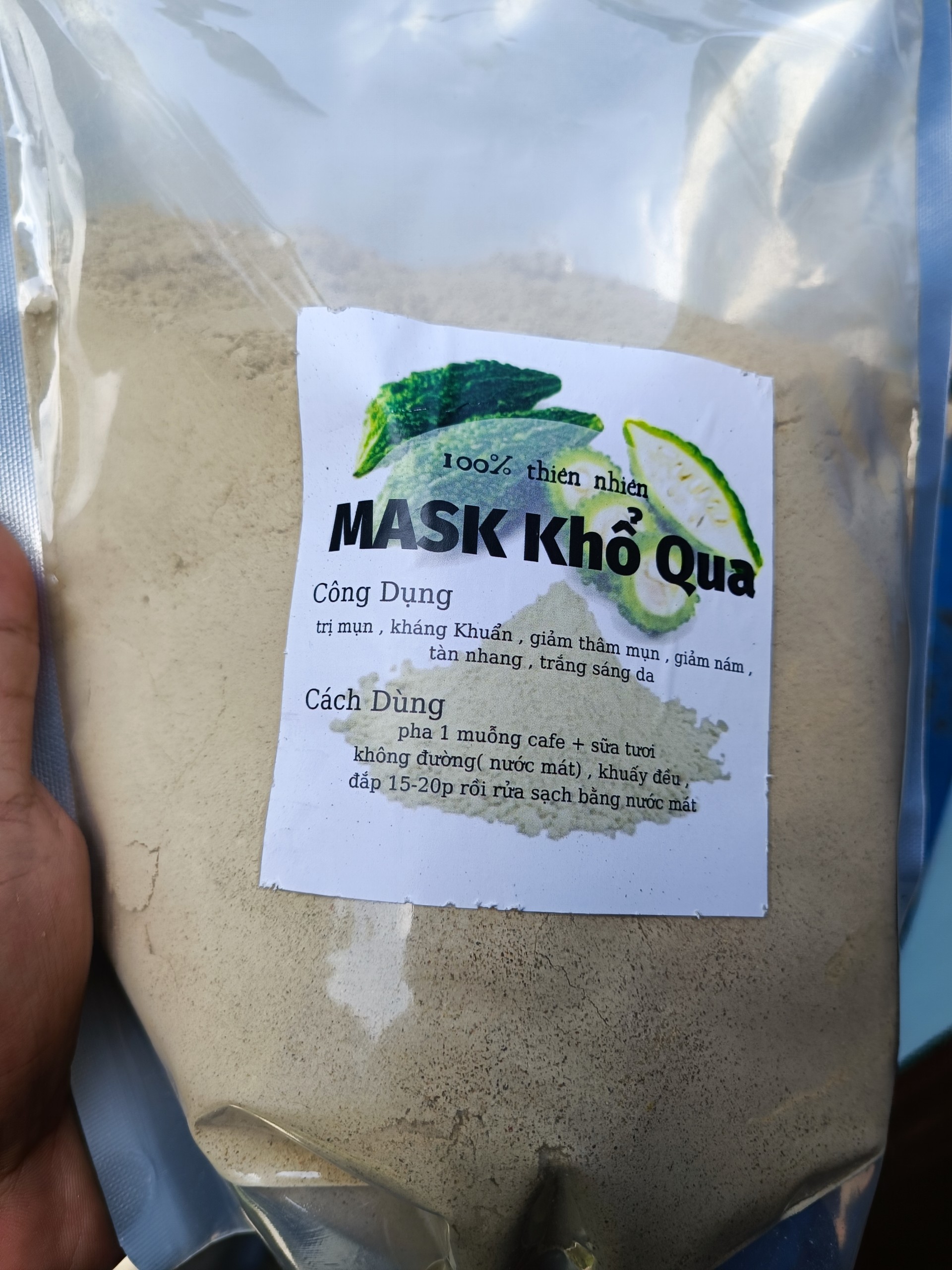 Nạ khổ qua đắp mặt nạ túi 1kg