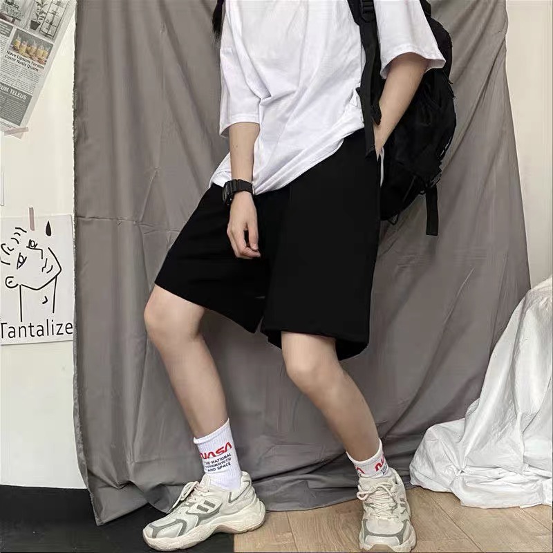 Quần short trơn basic unisex dành cho cả nam nữ