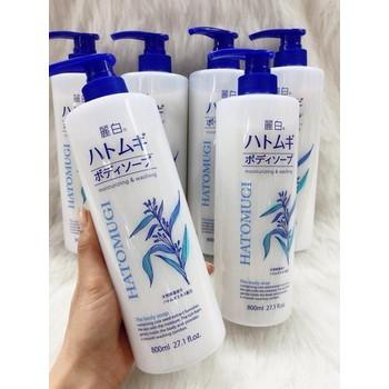 Sữa Tắm Trắng Da Hatomugi 800ml Nhật Bản