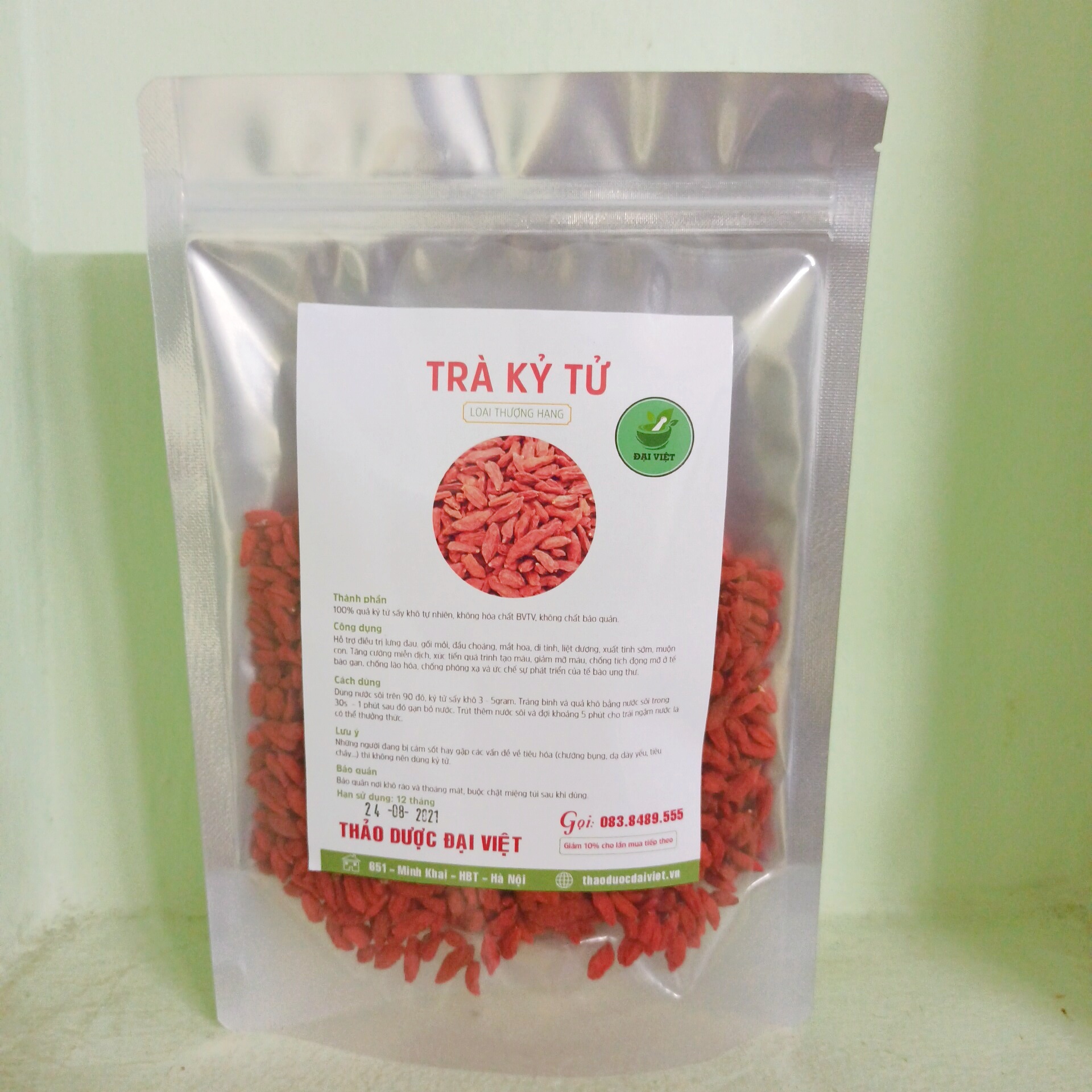 Kỷ tử sấy khô (gói 1kg) - DV115