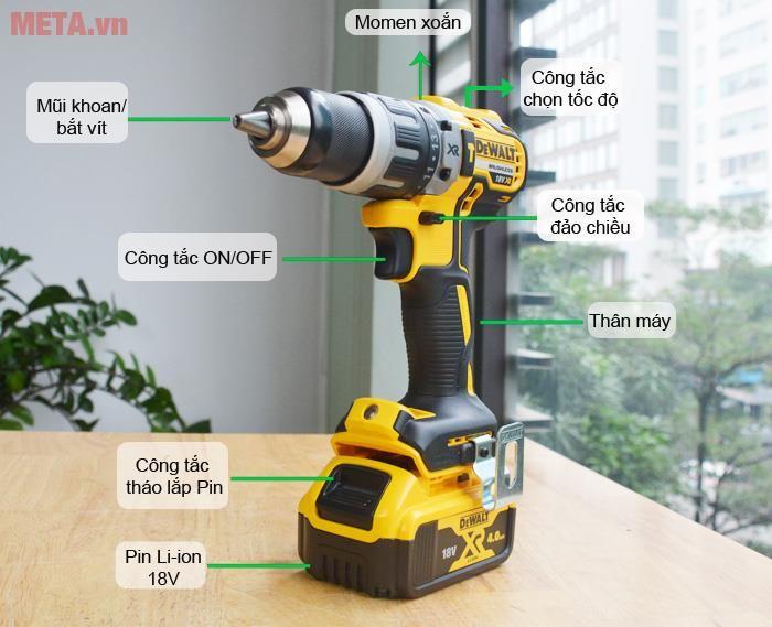 Máy khoan vặn vít động lực Dewalt DCD796M2