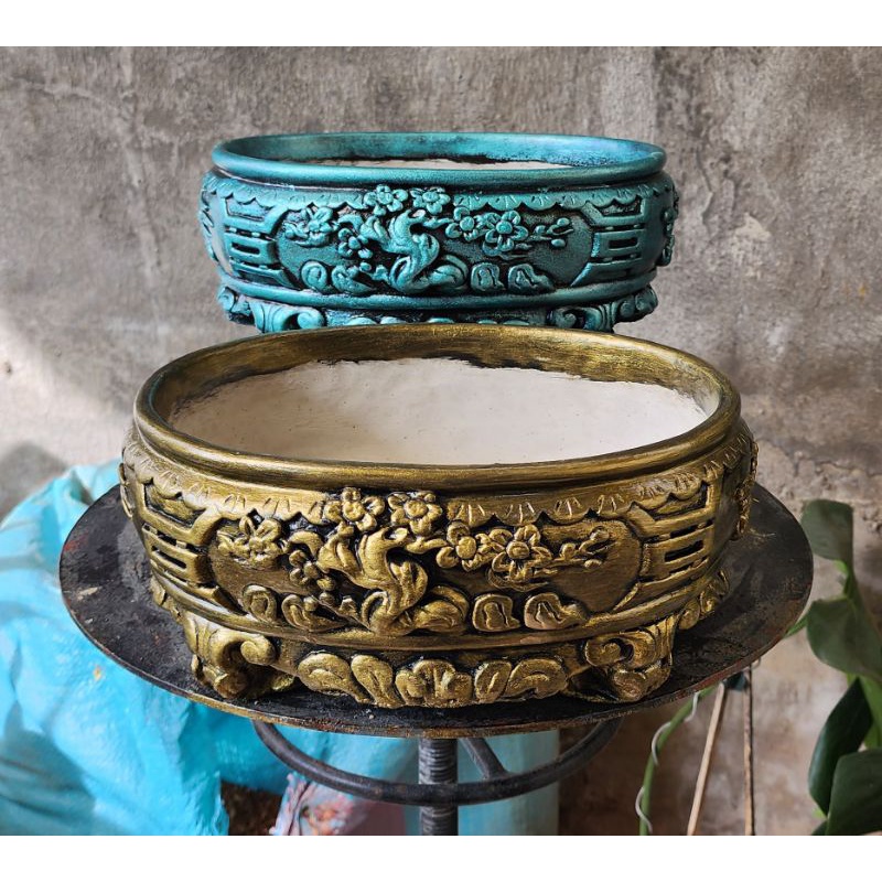 chậu ovan (elip) bonsai mini để bàn