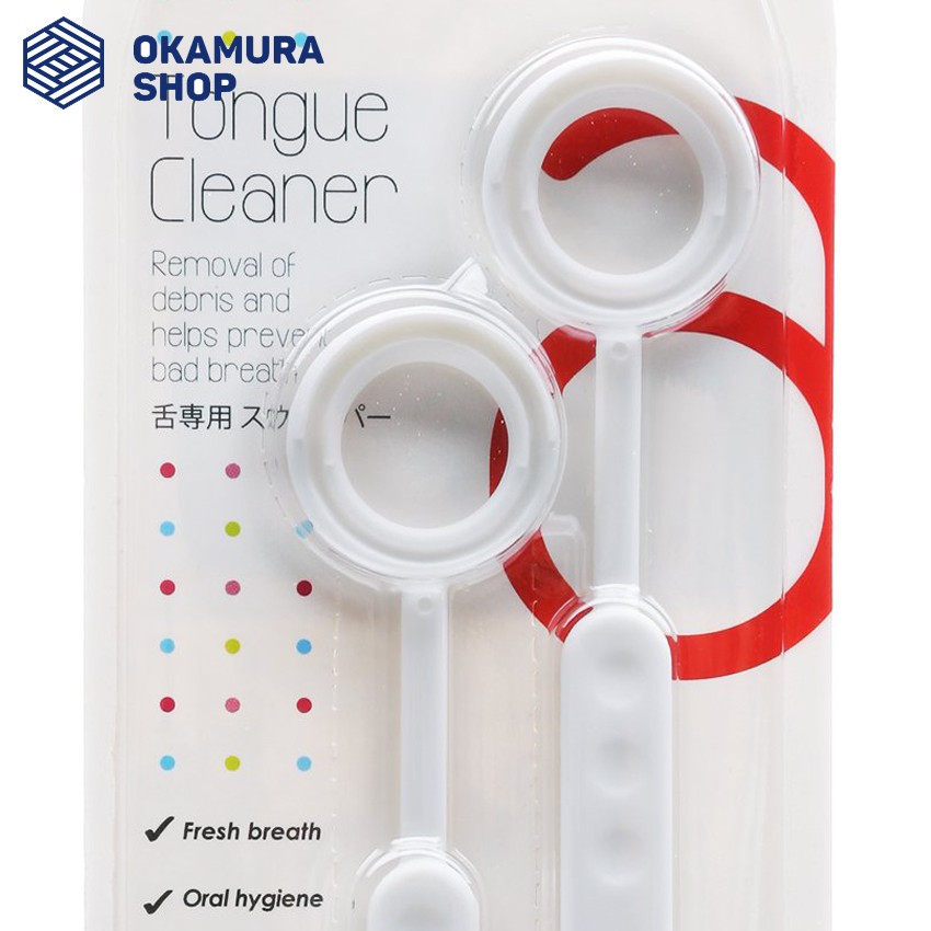 [HCM]Okamura - Dụng cụ cạo lưỡi Asahi (Vỉ 2 cây)
