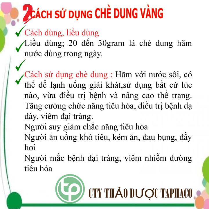 [Hàng mới về] Chè lá dung khô 1kg - Thảo Dược Tấn Phát - Chuyên dùng để pha trà hỗ trợ thanh nhiệt và giải độc