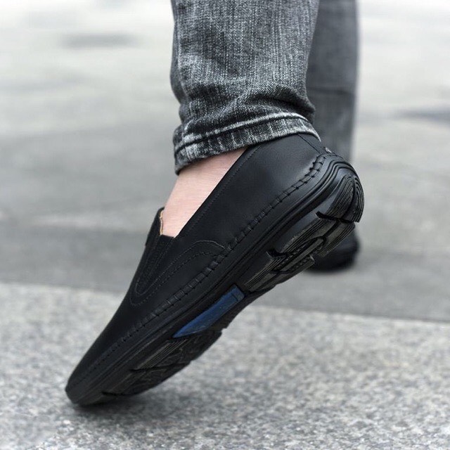 Giày slipon nam da gia bò đế khâu chắc chắn