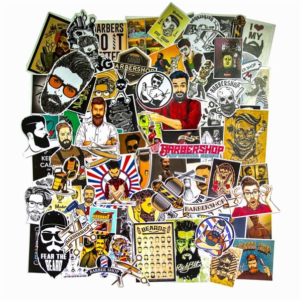 [HCM]Set 100 sticker hình dán - Barber hớt tóc