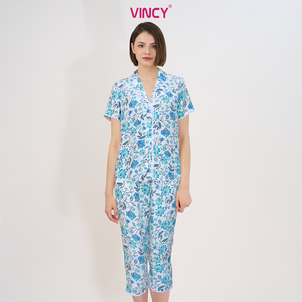 [Mua 3 giảm 20%, mua 2 giảm 15%] Bộ Đồ Kate Lửng Nữ Vincy BKL267S01