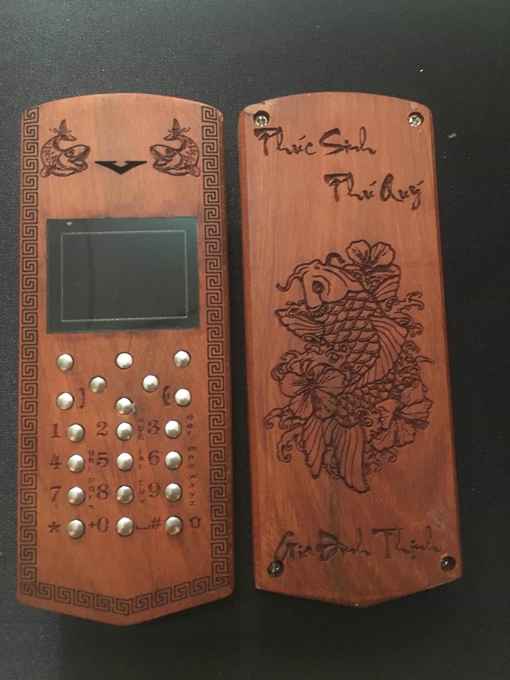 [HCM]Vỏ gỗ cho điện thoại Nokia 105 (2017) mẫu Cha Mẹ