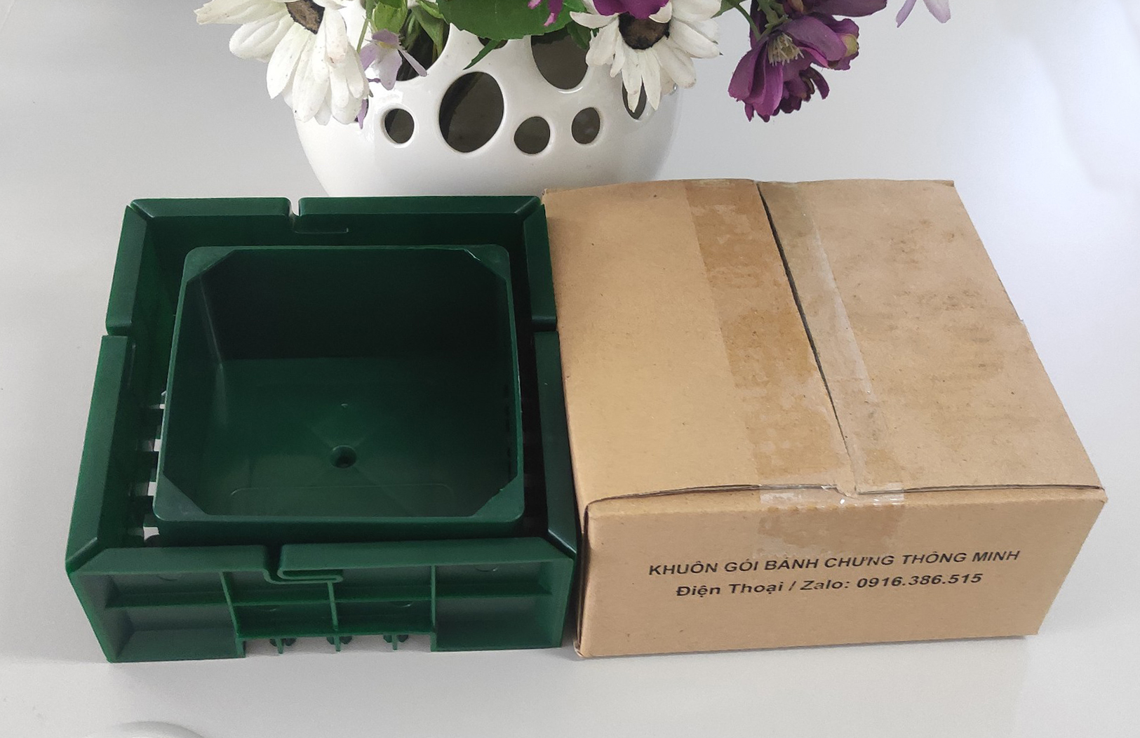 Bộ khuôn gói bánh chưng thông minh không cần cắt gấp lá