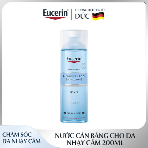 Toner cho da nhạy cảm Eucerin DermatoCLEAN [Hyaluron]