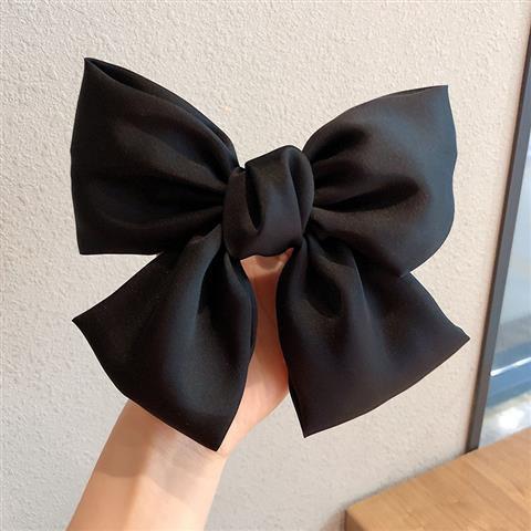 Kẹp tóc nơ vải to lụa satin Yolody cặp tóc nơ tiểu thư cực xinh