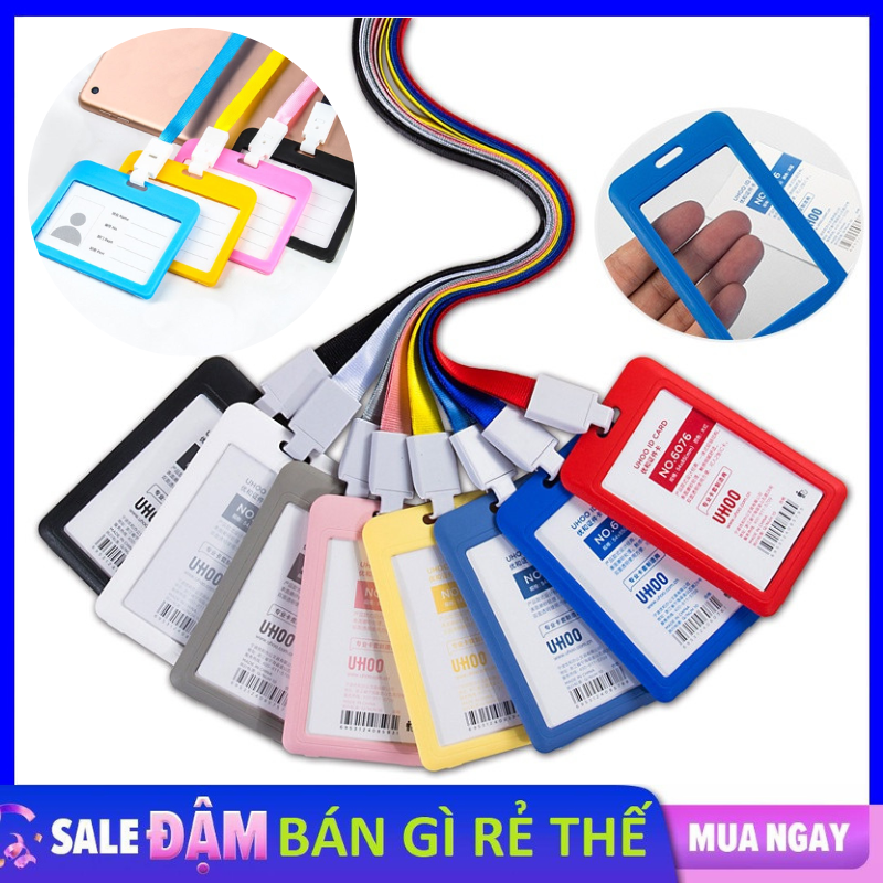 Thẻ đeo tên nhân viên , bảng tên , xe bus, thẻ học sinh - dây đeo thẻ học sinh, dây đeo thẻ ngang cho nhân viên văn phòng