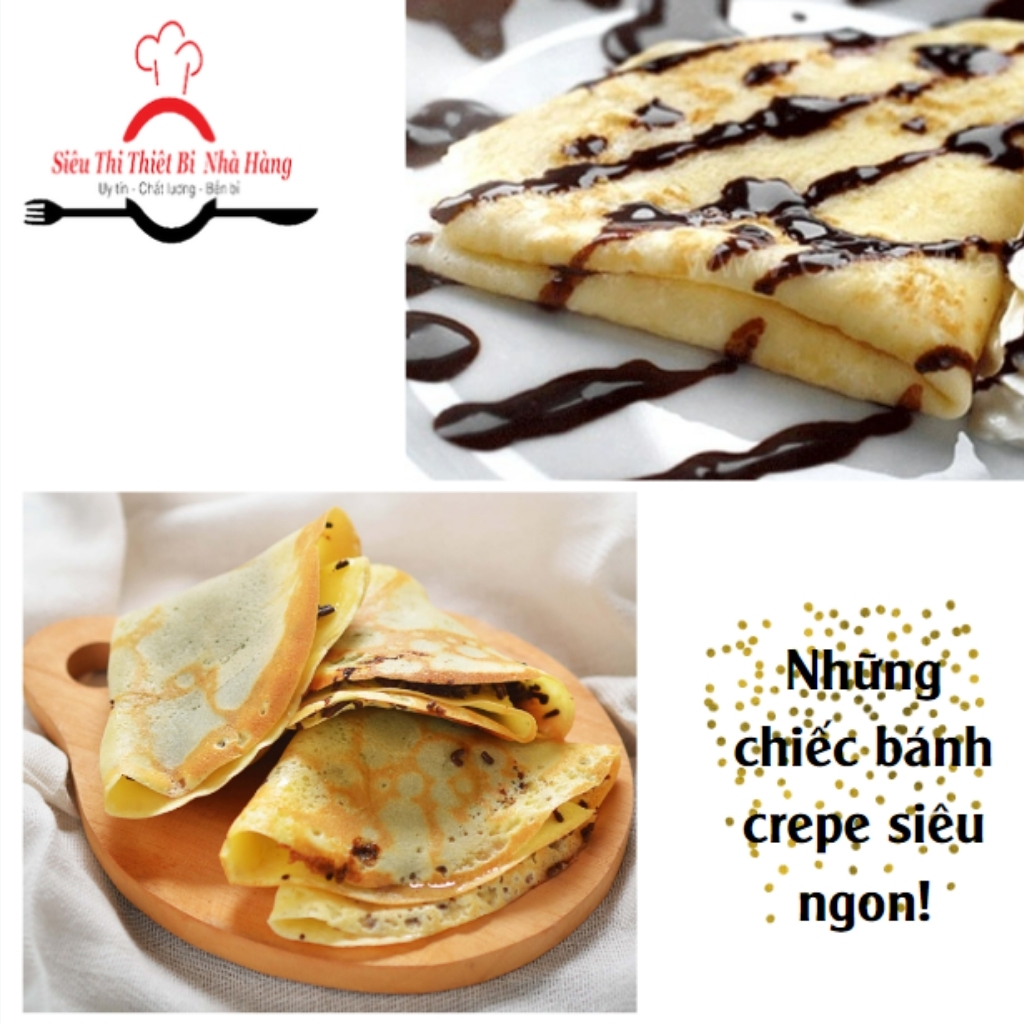 Máy làm bánh Crepe đôi dùng Gas