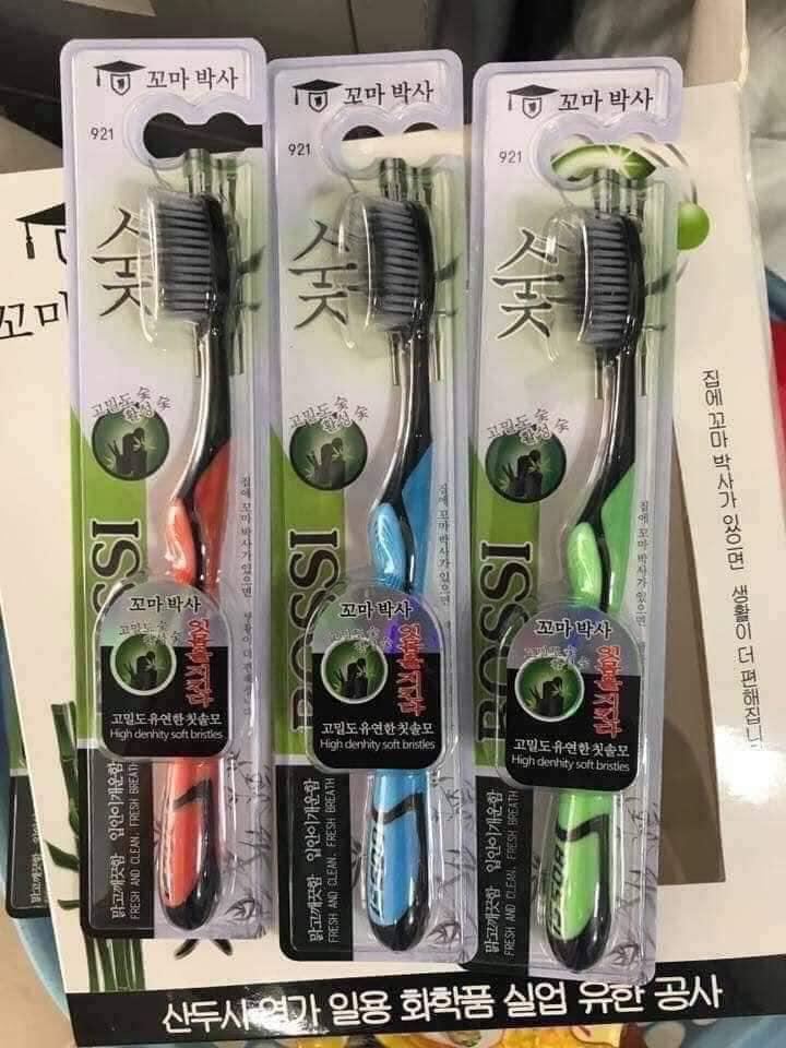 combo 5 bàn chải bossi than tre
