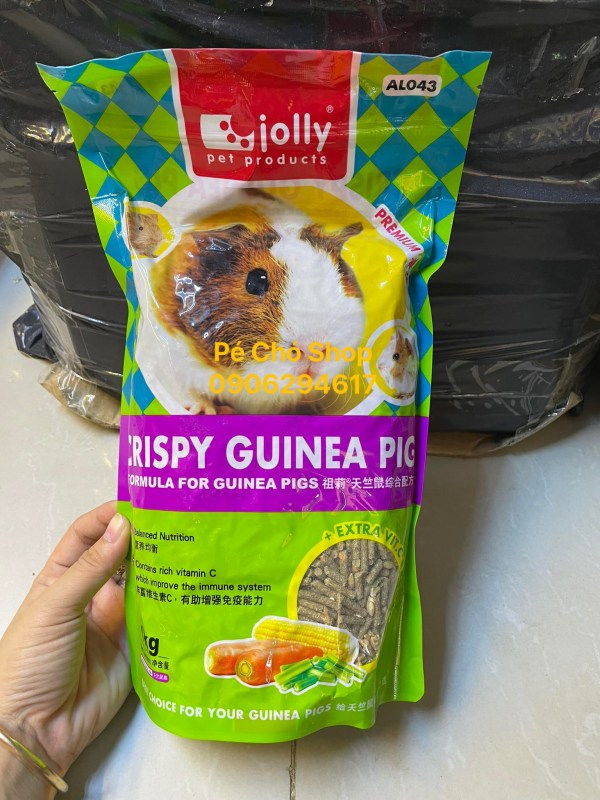 Thức ăn Cỏ nén cho Bọ ú túi 1ky Crispy của Jolly chính hãng .